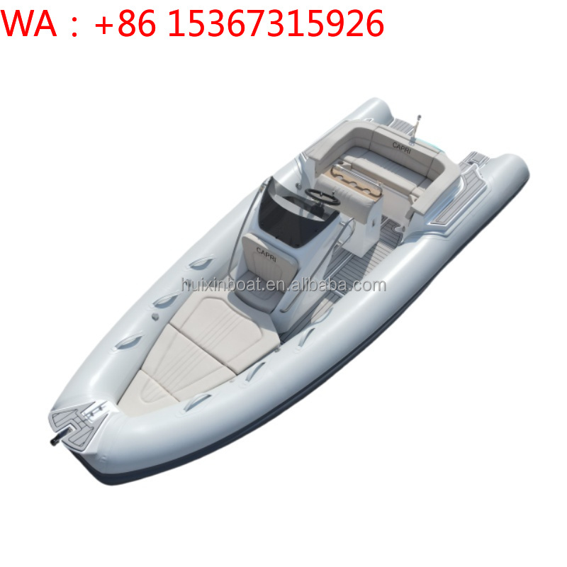 Fishing Boat Outboard Motor - 5.8m RIB580 High Visibility Inflatable Fishing