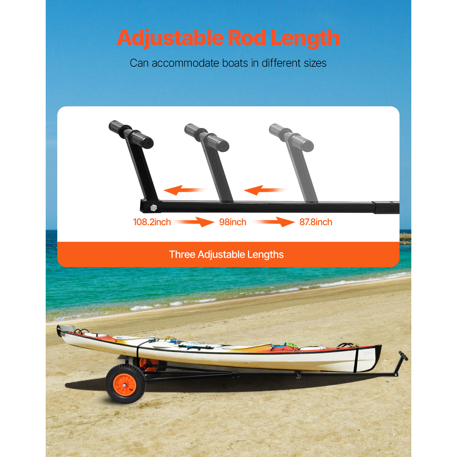 SucceBuy 420lbs Boat Trailer D - Fishing Boat Paddle ulasan dan harga