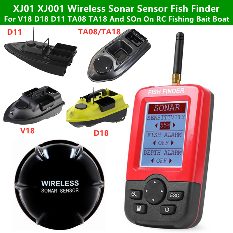 Wireless Sonar Sensor Fish Fin - Fishing Boat Depth Finder ulasan dan harga